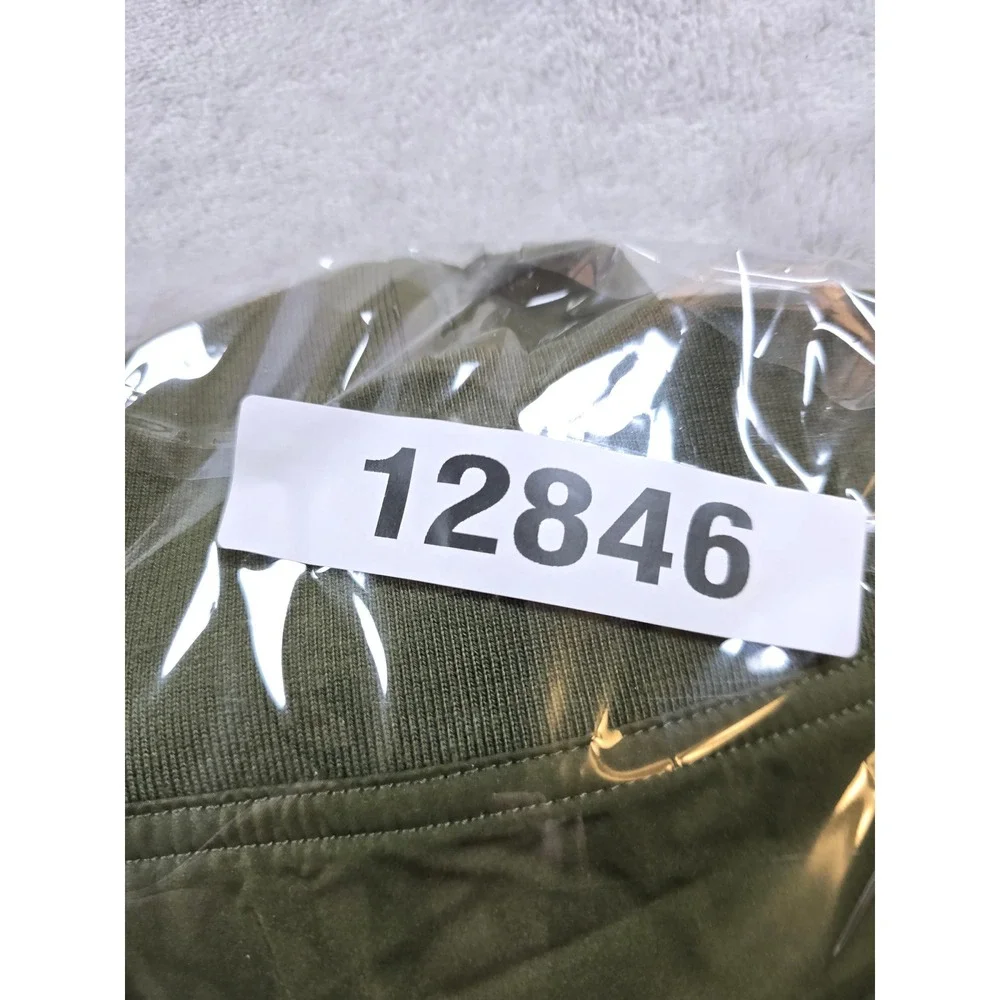 Banana Republic Bomber Jacket Mens Large Olive Green Polyester Full Zip